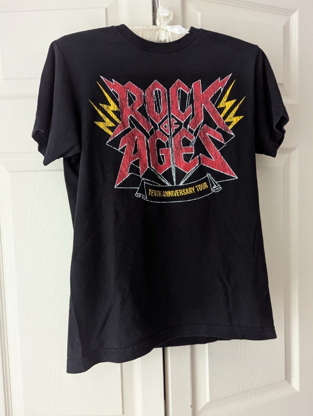 Rock of Ages Musical Tenth Anniversary Tour Black T-Shirt | Small | Broadway Tee